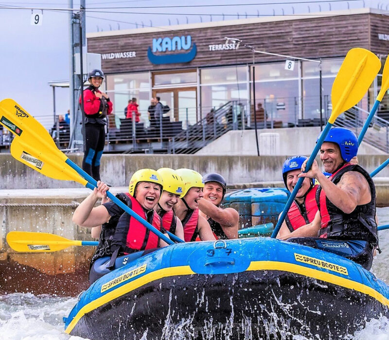 Rafting im Kanupark Markkleeberger See